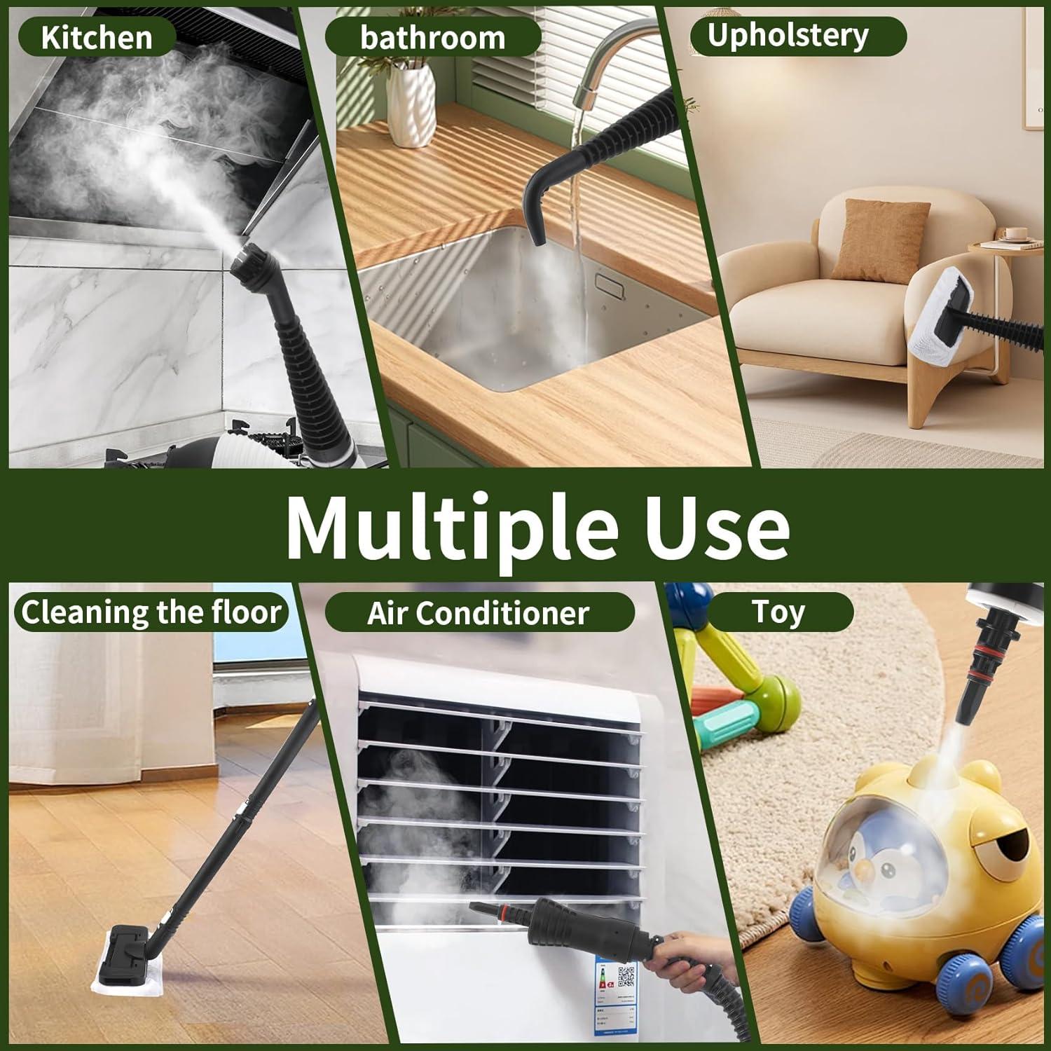 Limpiador de Vapor TVWVT 2 en 1 1050W 350ml Multiusos