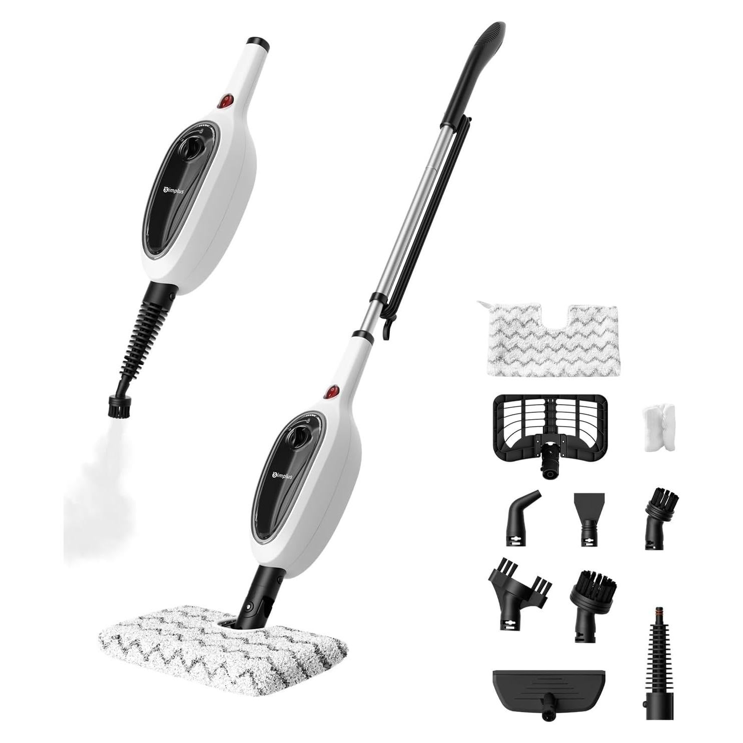 Mop de Vapor SIMPLUS 8 en 1 1360W 280ml 120°C Blanco