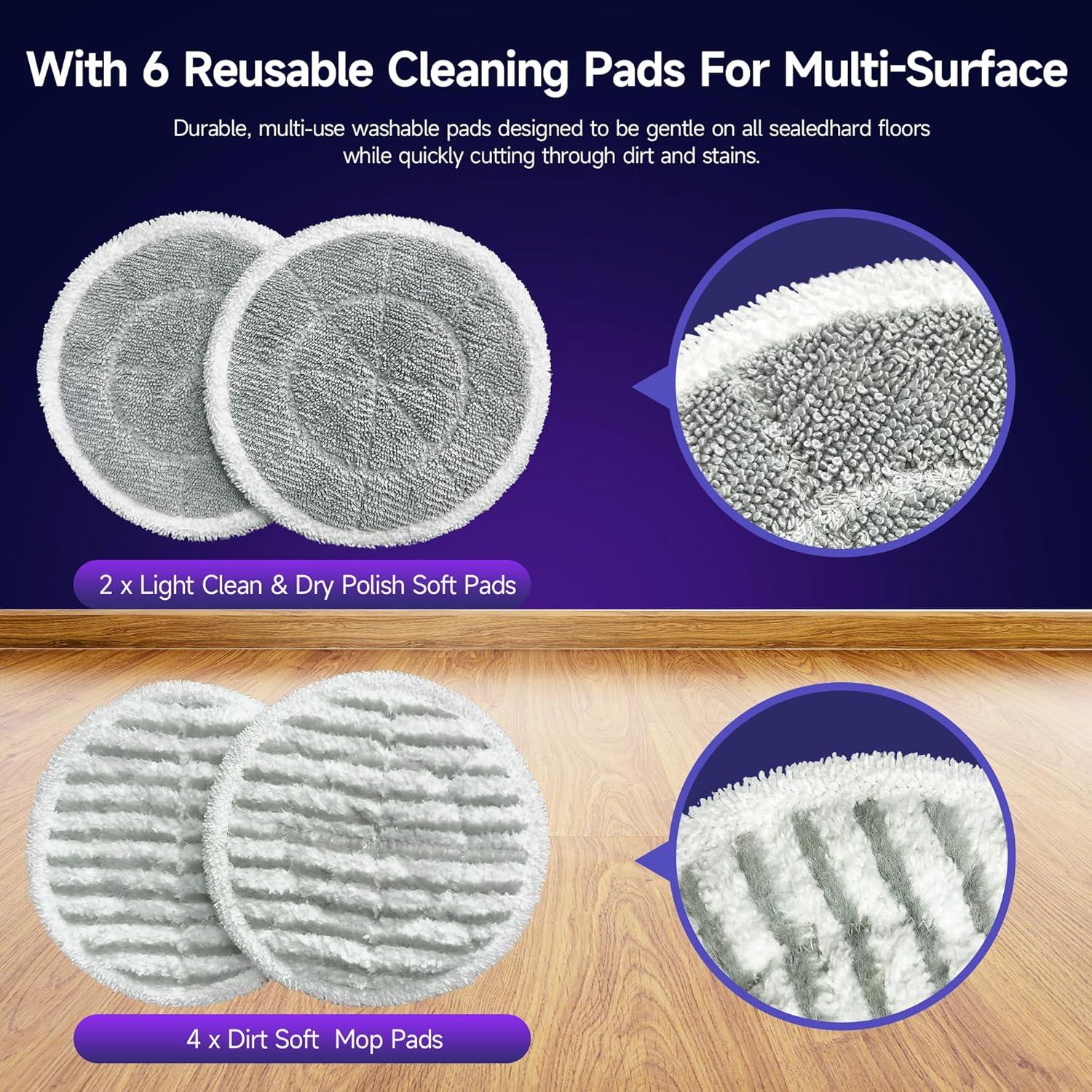 Mopa de Vapor BOJUK F2 con 4 Modos y Faros LED - 448 ml