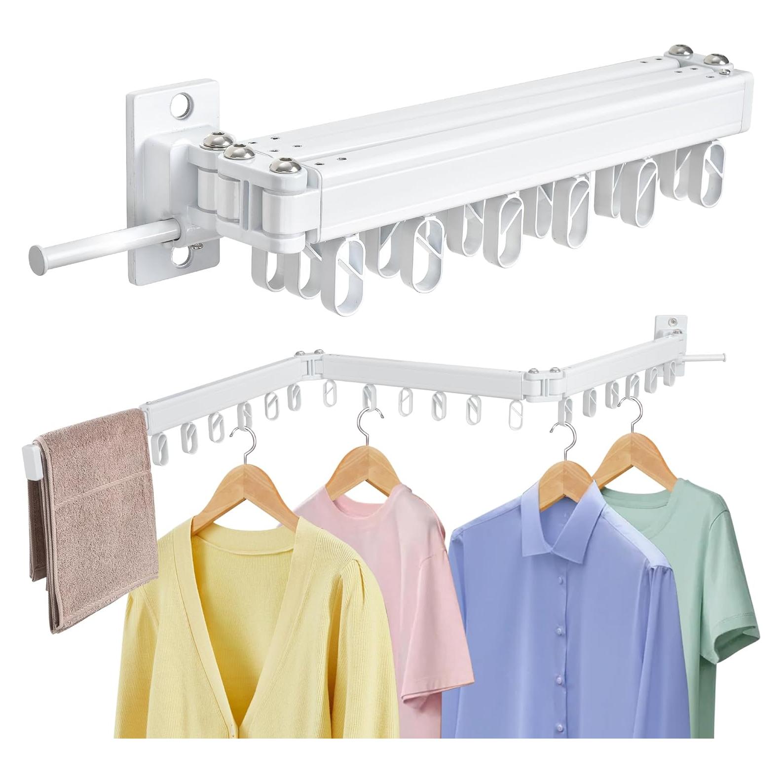 Estante Plegable para Secar Ropa ZOFGENOW 127.5 cm Blanco