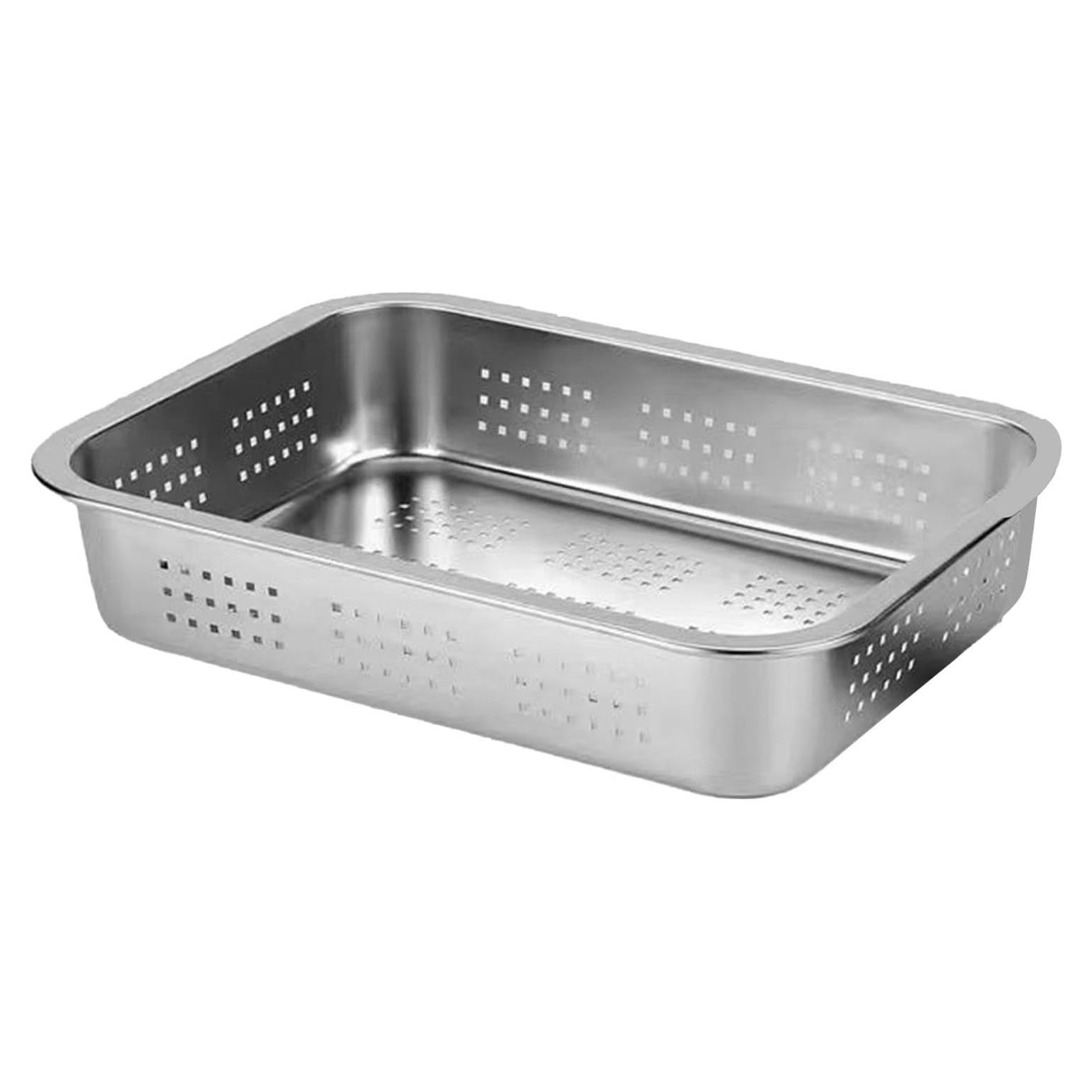 Colador Rectangular de Acero Inoxidable WOHPNLE 300g - Filtro de Malla