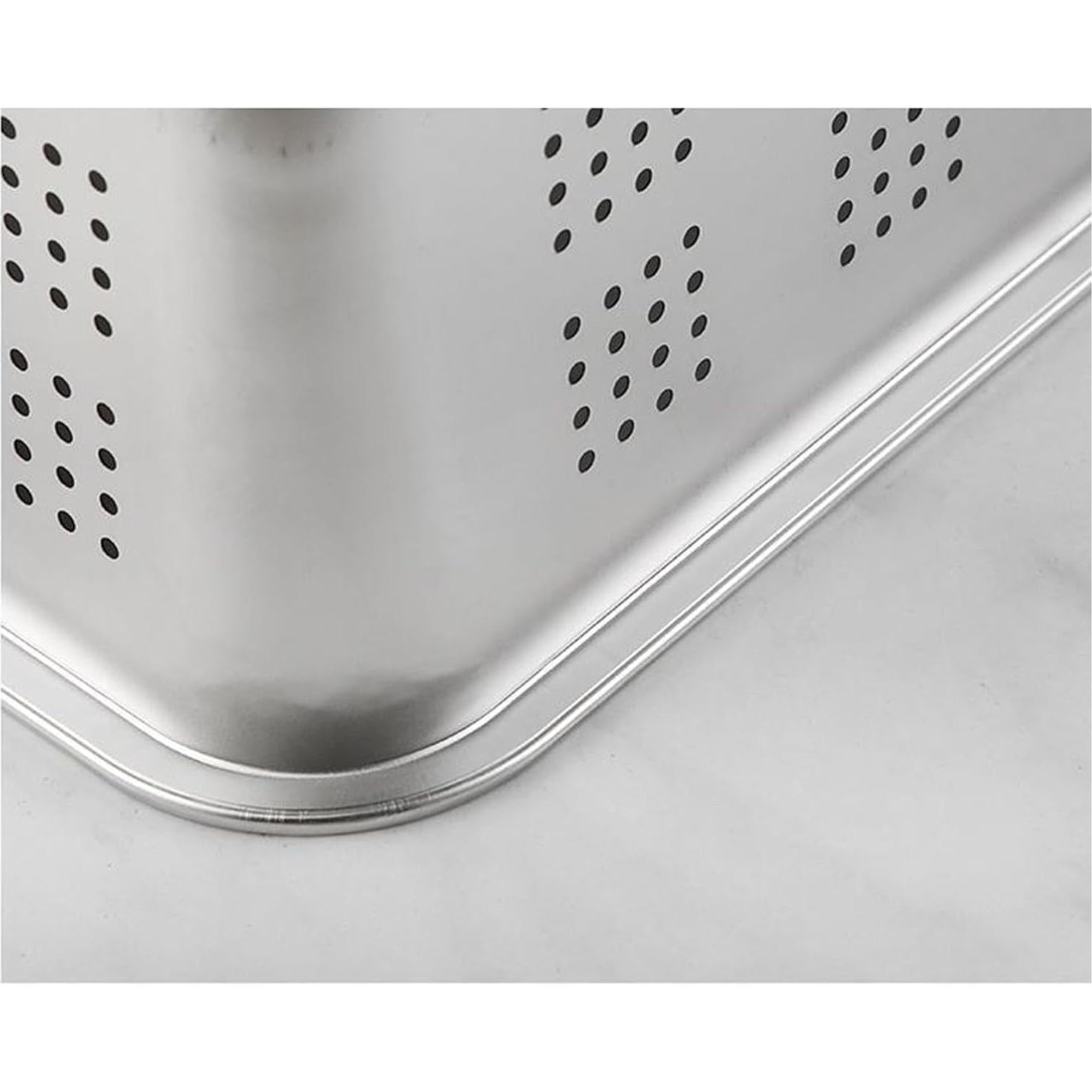 Colador Rectangular de Acero Inoxidable WOHPNLE 300g - Filtro de Malla