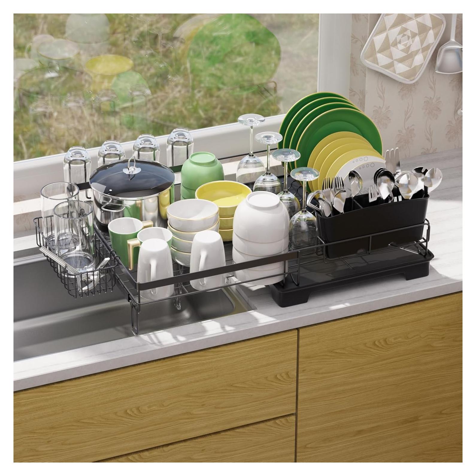 Escurridor de Platos Expandible Utheinteck de Acero Carbono