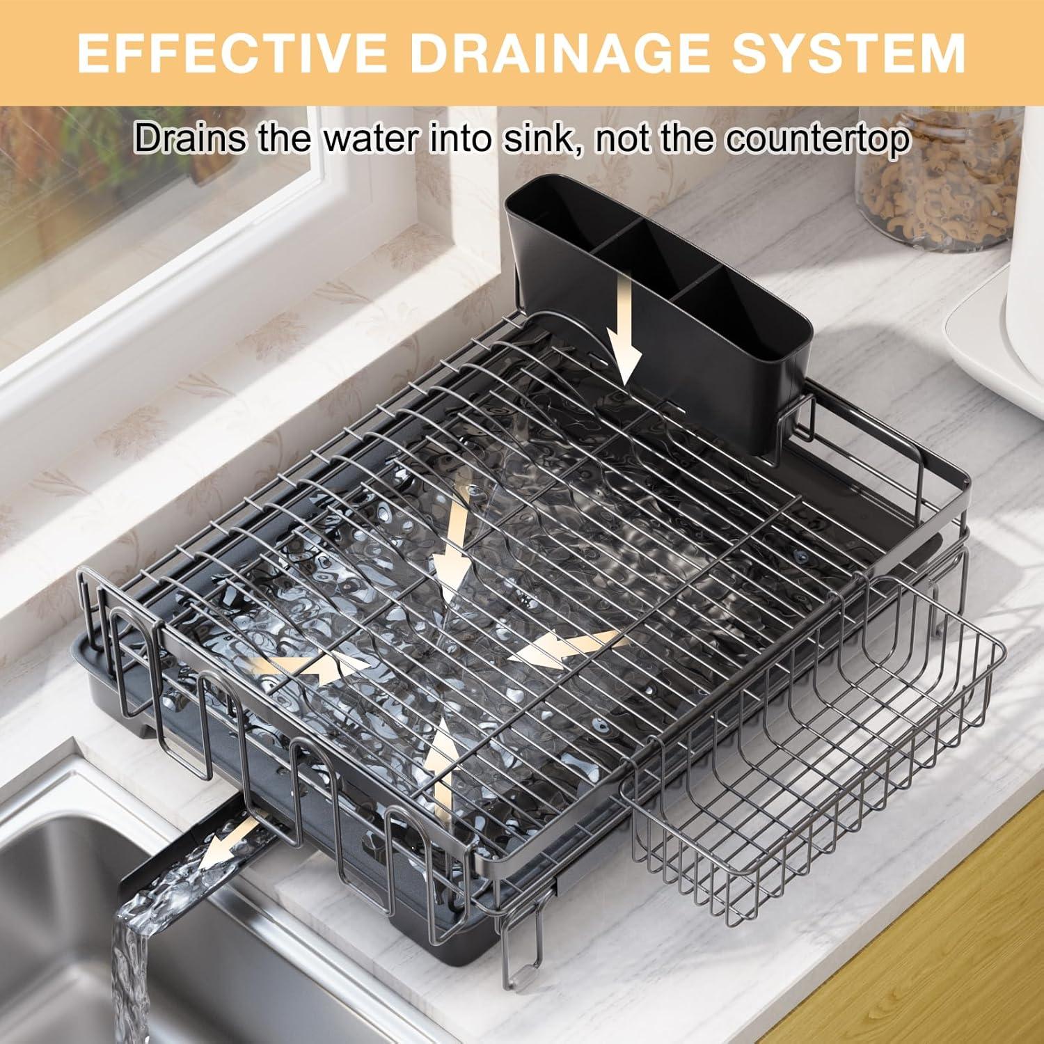 Escurridor de Platos Expandible Utheinteck de Acero Carbono