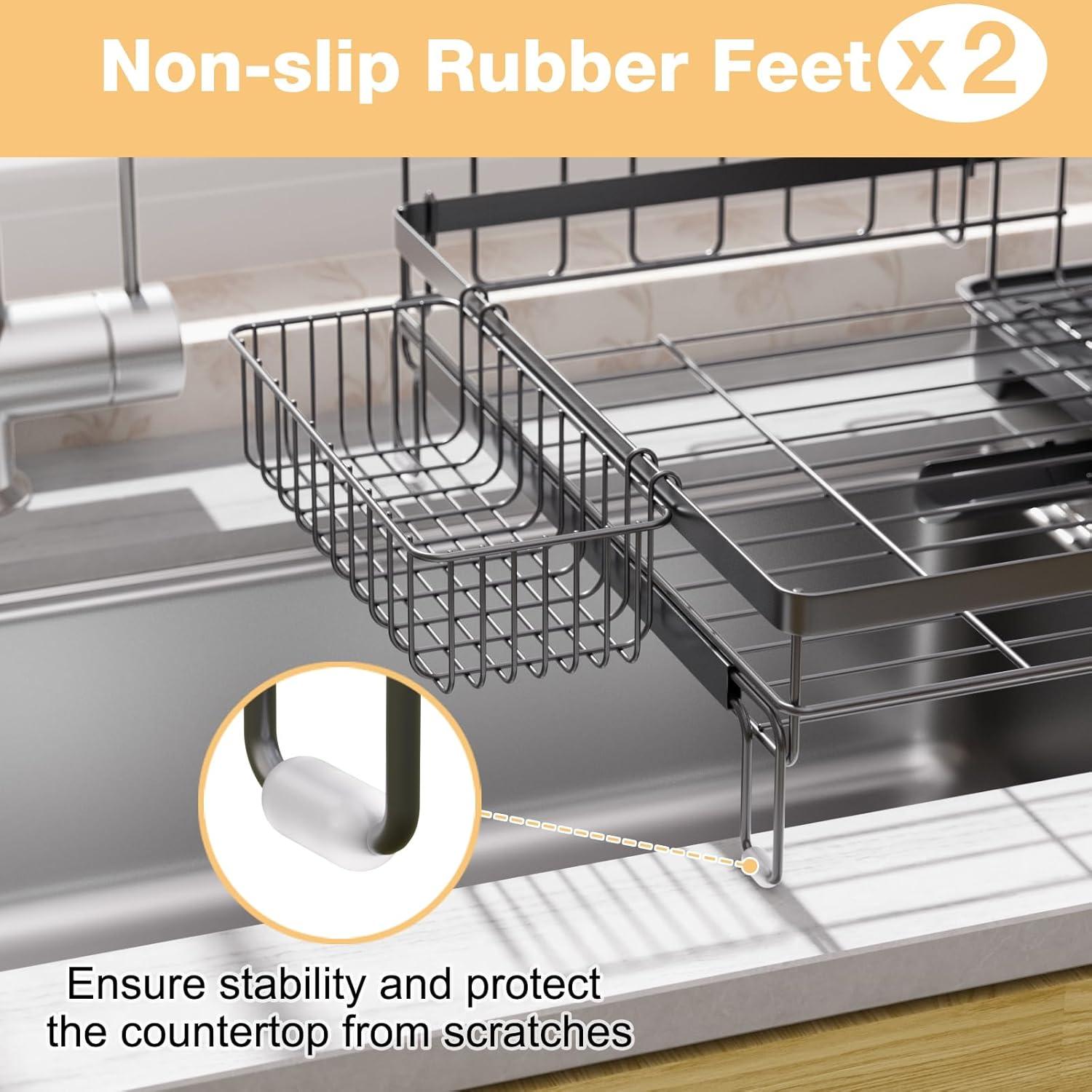 Escurridor de Platos Expandible Utheinteck de Acero Carbono