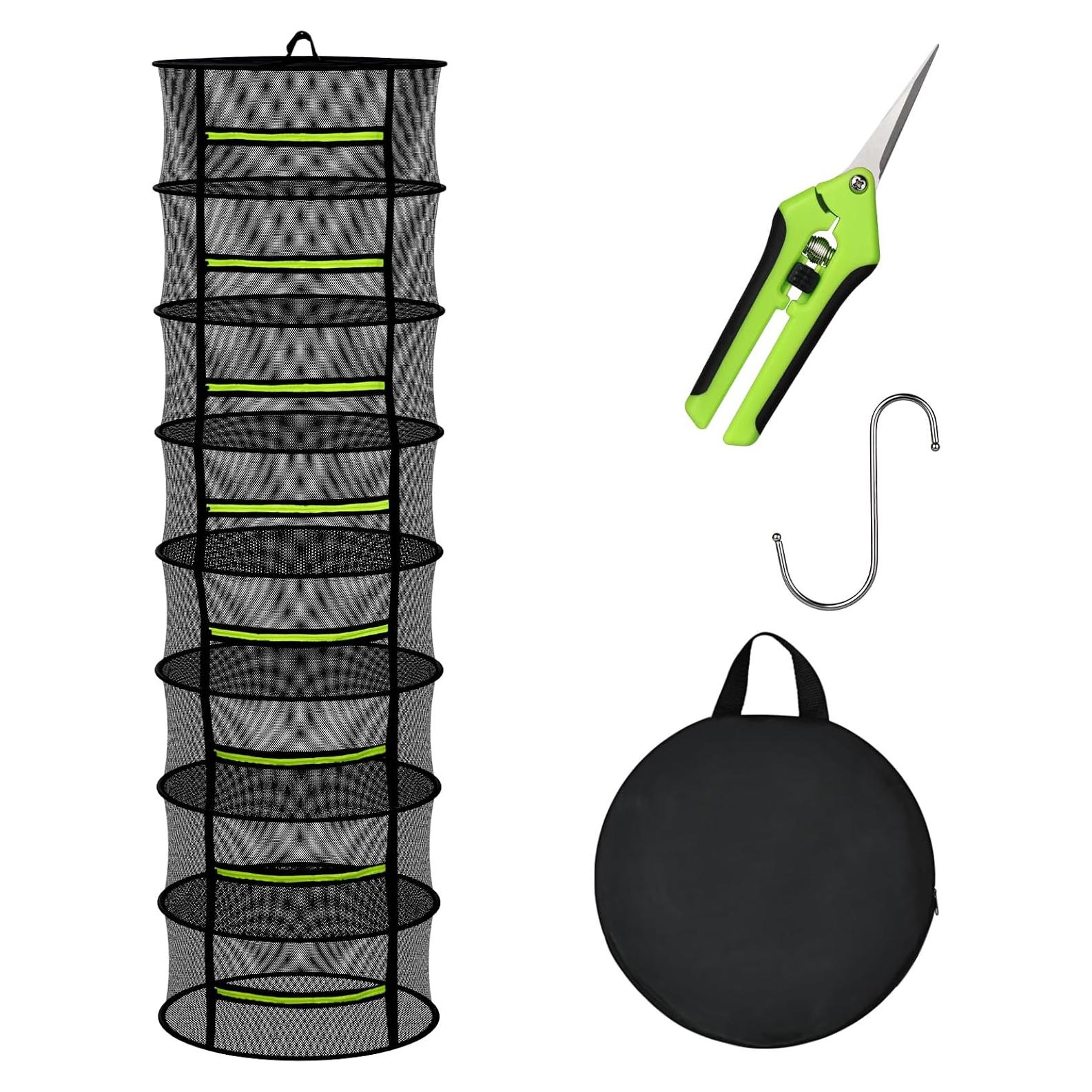 Soporte de Secado de Hierbas MEKOLIFE 8 Capas Verde