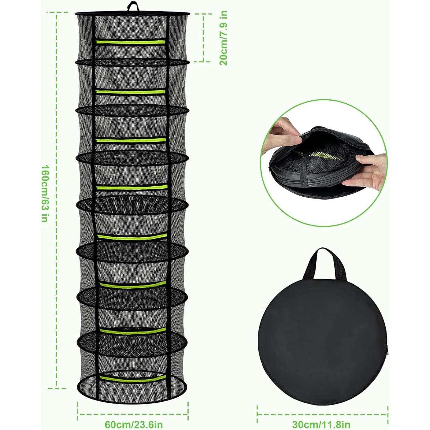 Soporte de Secado de Hierbas MEKOLIFE 8 Capas Verde