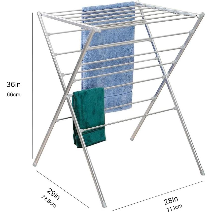 Estante de Secado Plegable TOTES BABIES de Aluminio 91.44 cm