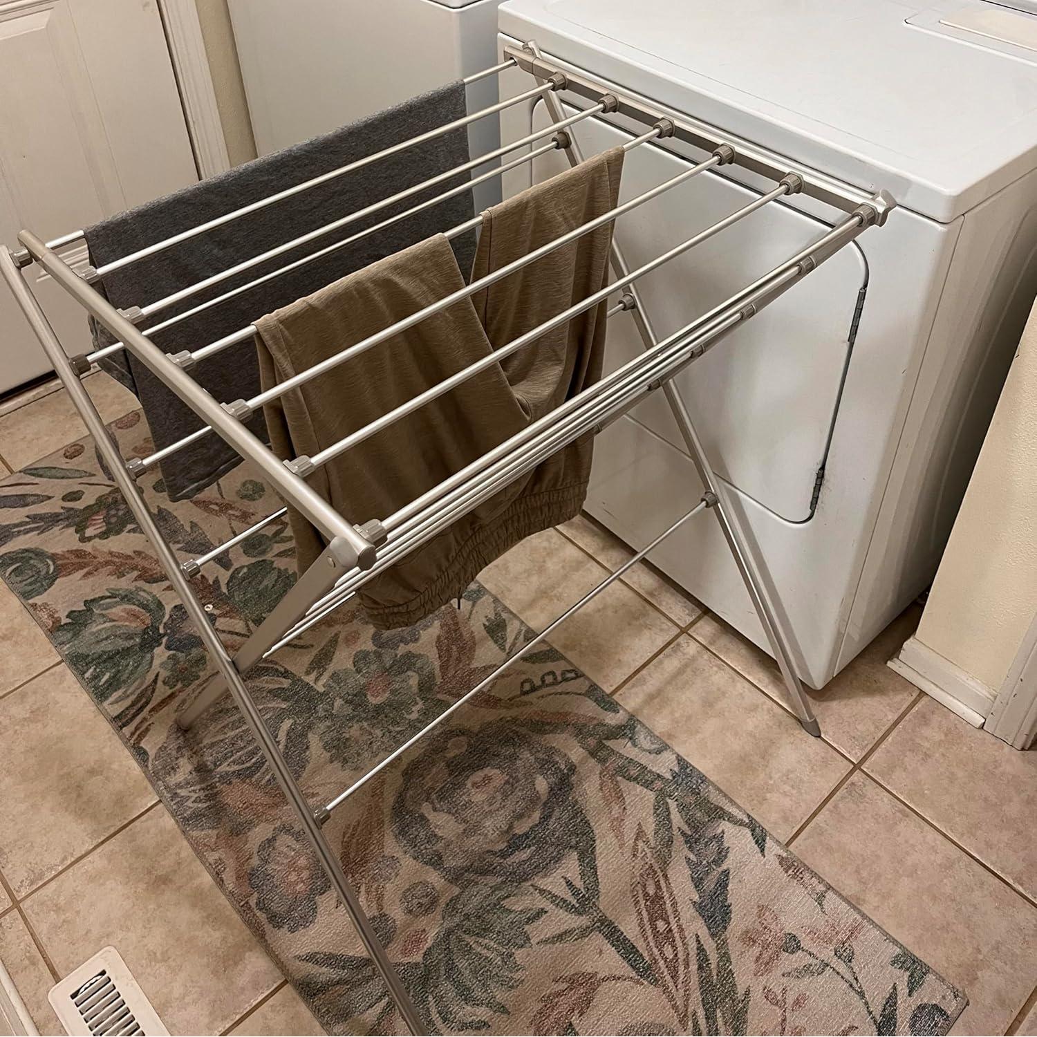 Estante de Secado Plegable TOTES BABIES de Aluminio 91.44 cm