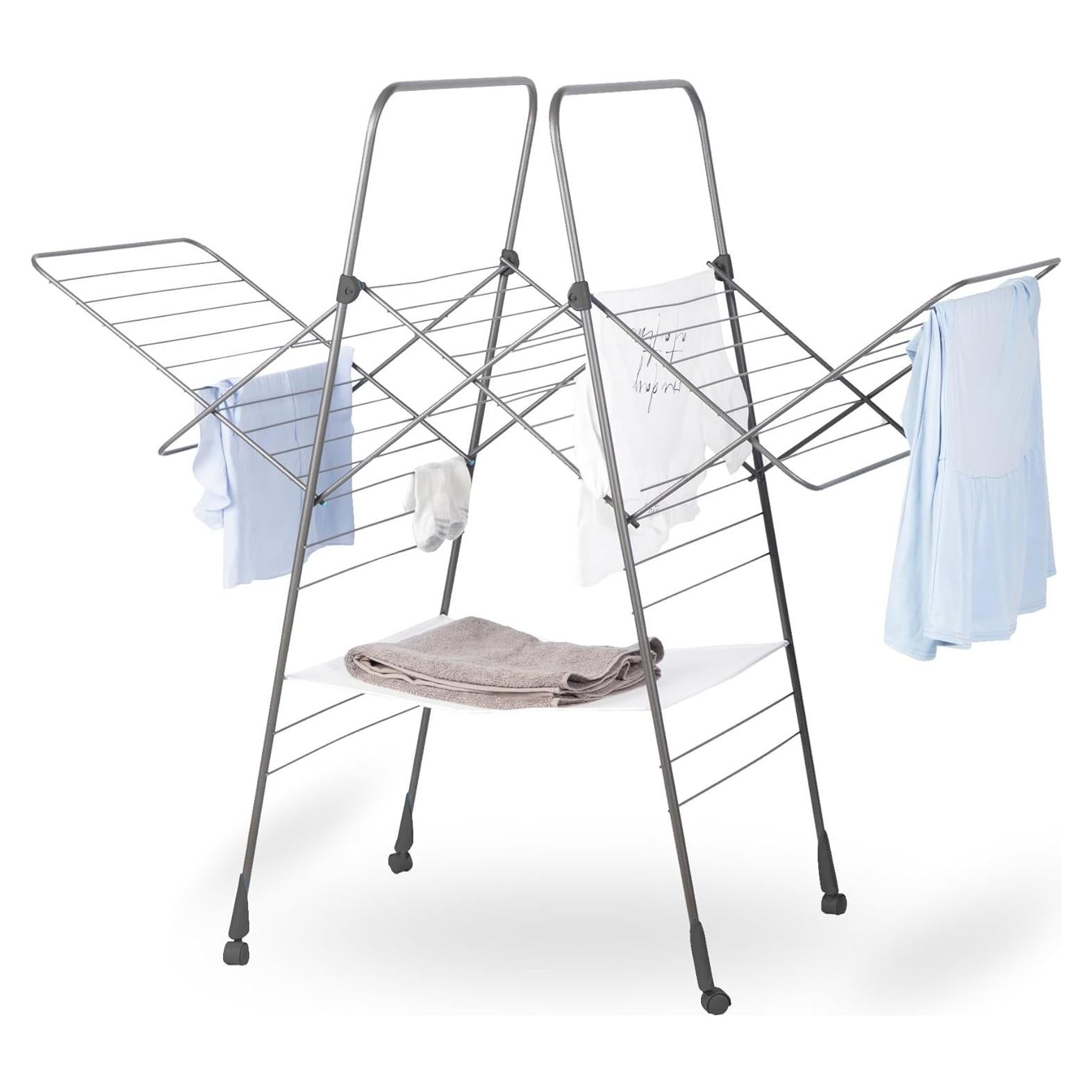 Estante para Secar Ropa Minky Homecare 25 m Plegable Gris