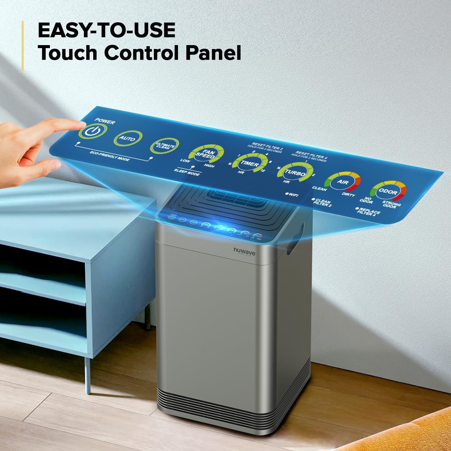 Purificador de Aire Nuwave Forever Plus 298 m² Filtro Lavable