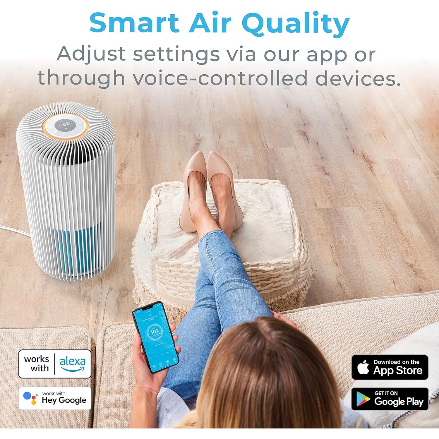 Purificador de Aire Inteligente Pure Enrichment PEAIRCYL 5 Etapas