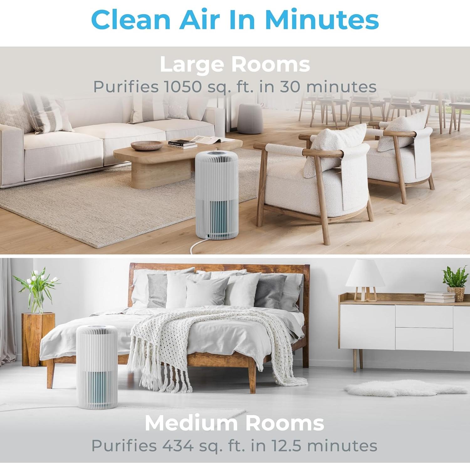 Purificador de Aire Inteligente Pure Enrichment PEAIRCYL 5 Etapas