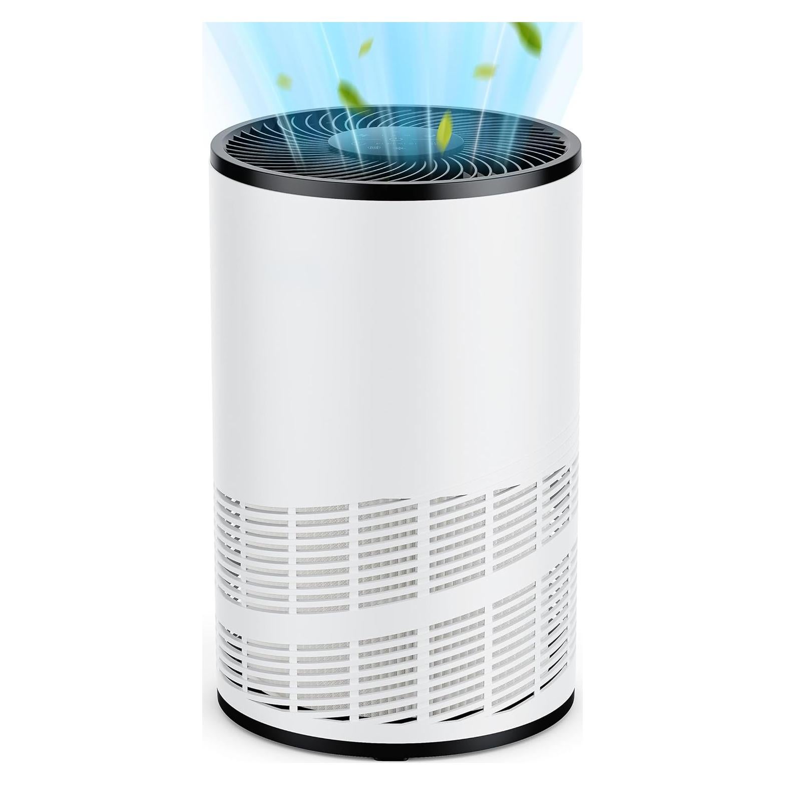 Purificador de Aire Sweetcrispy JHQ-D22-WT HEPA 3-en-1 Blanco