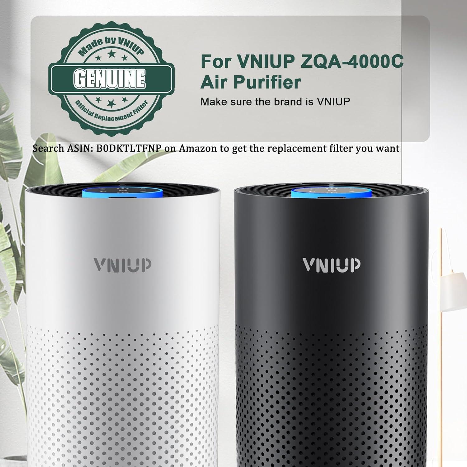 Purificador de Aire VNIUP ZQA-4000C HEPA 125 m² Verde