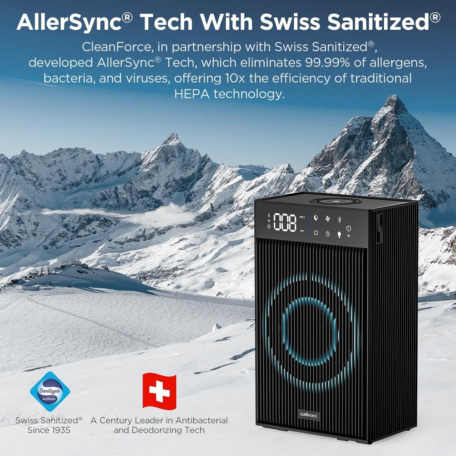 Purificador de Aire CleanForce Rainbow Cube 4 en 1 86 m²