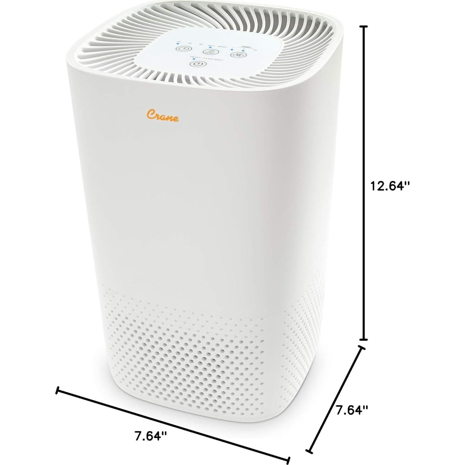 Purificador de Aire HEPA Crane EE-5067 con Luz UV 23.23 m²