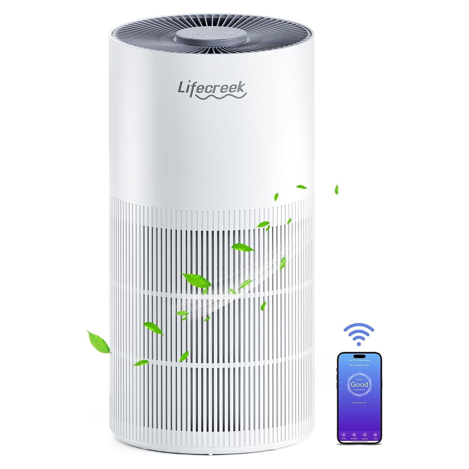 Purificador de Aire Lifecreek Kalo para Habitaciones Grandes 108 m²