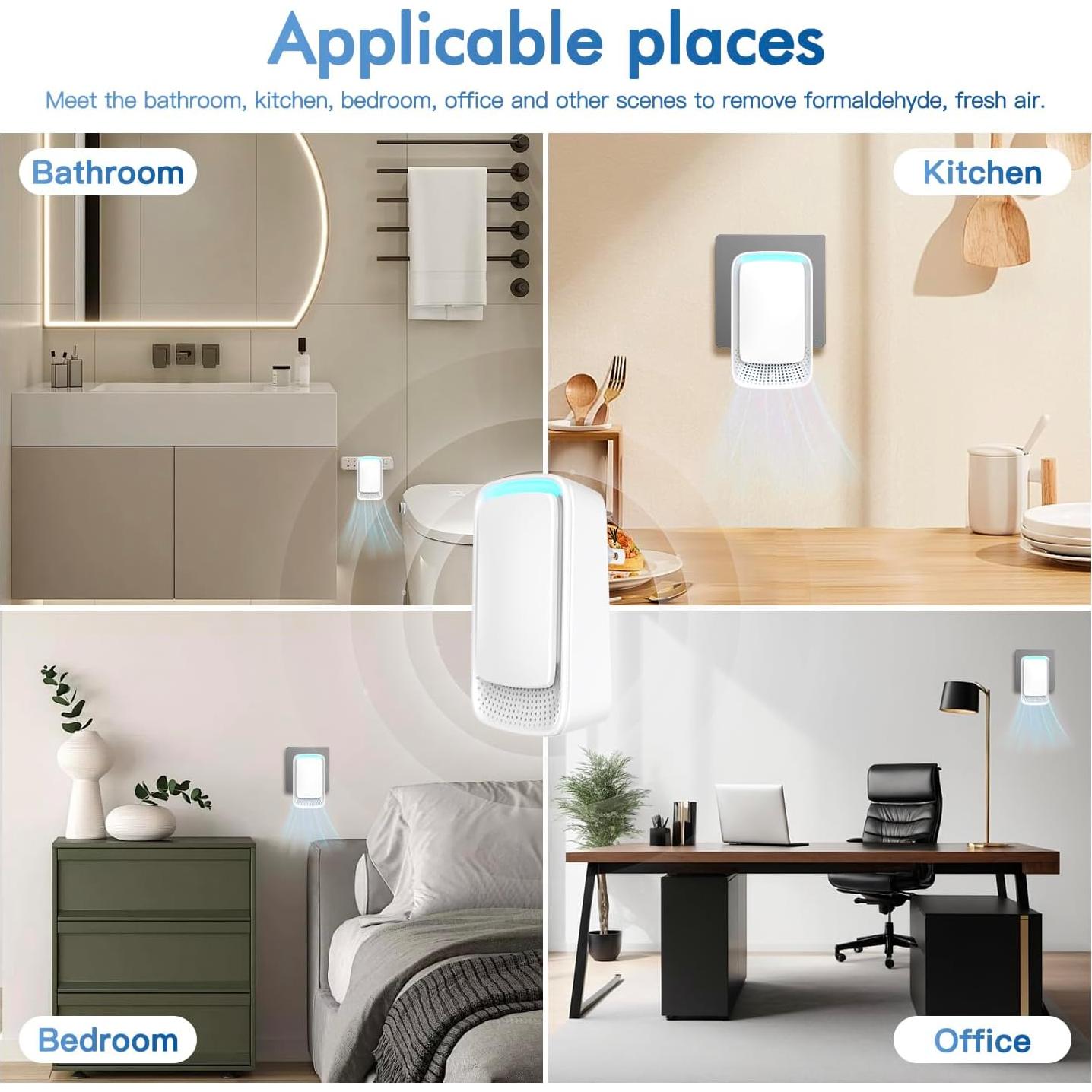 Ionizador de Aire AUKUU HKJ-200A Blanco - Purificador Silencioso