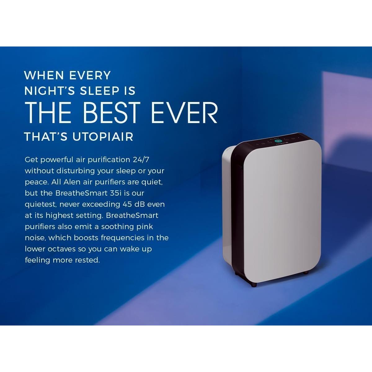 Purificador de Aire Alen BreatheSmart 35i HEPA 93 m² Blanco