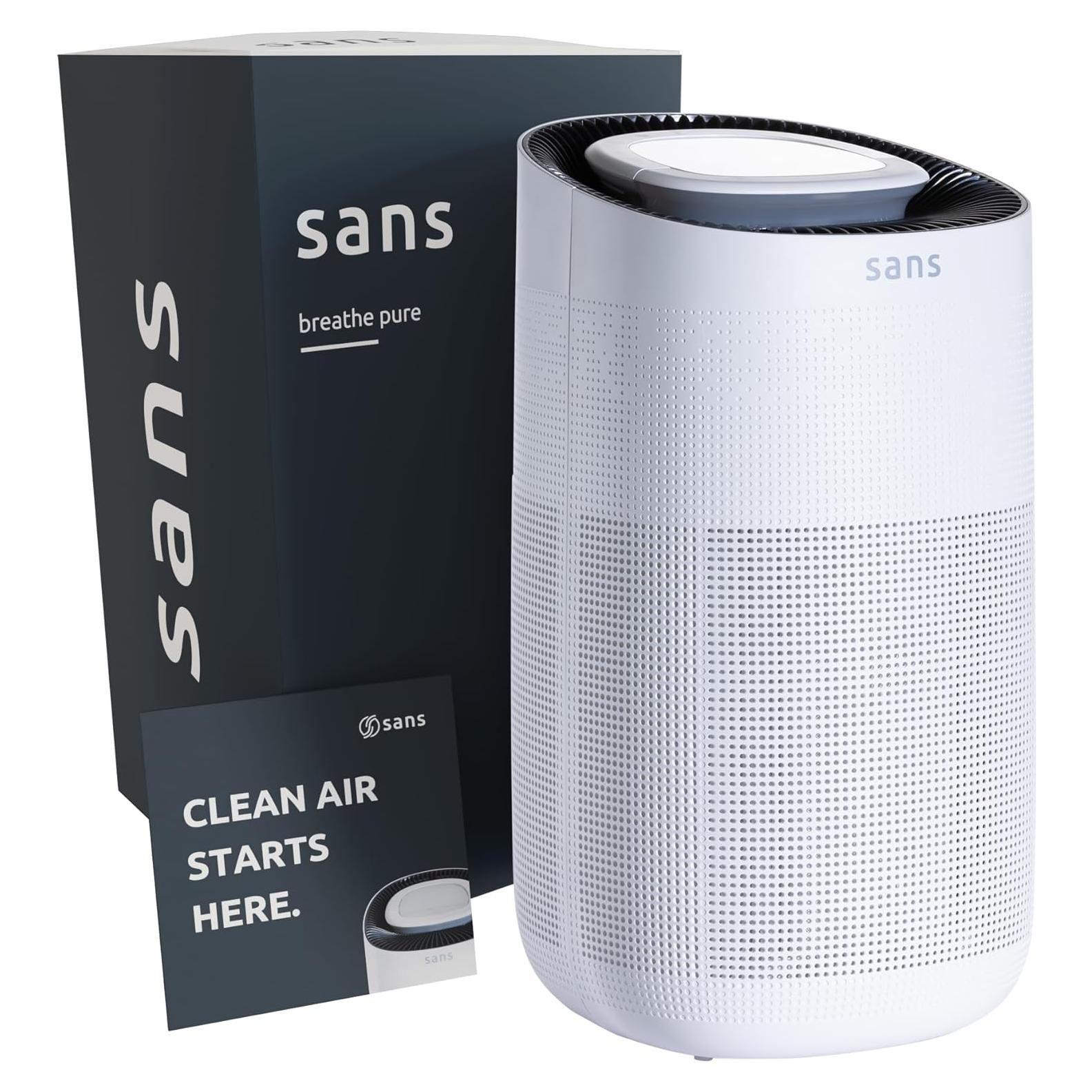 Purificador de aire SANS HEPA 13 Blanco 145.6 m² Ultra Silencioso