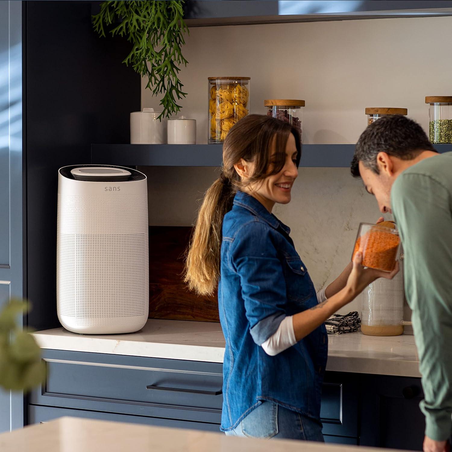 Purificador de aire SANS HEPA 13 Blanco 145.6 m² Ultra Silencioso