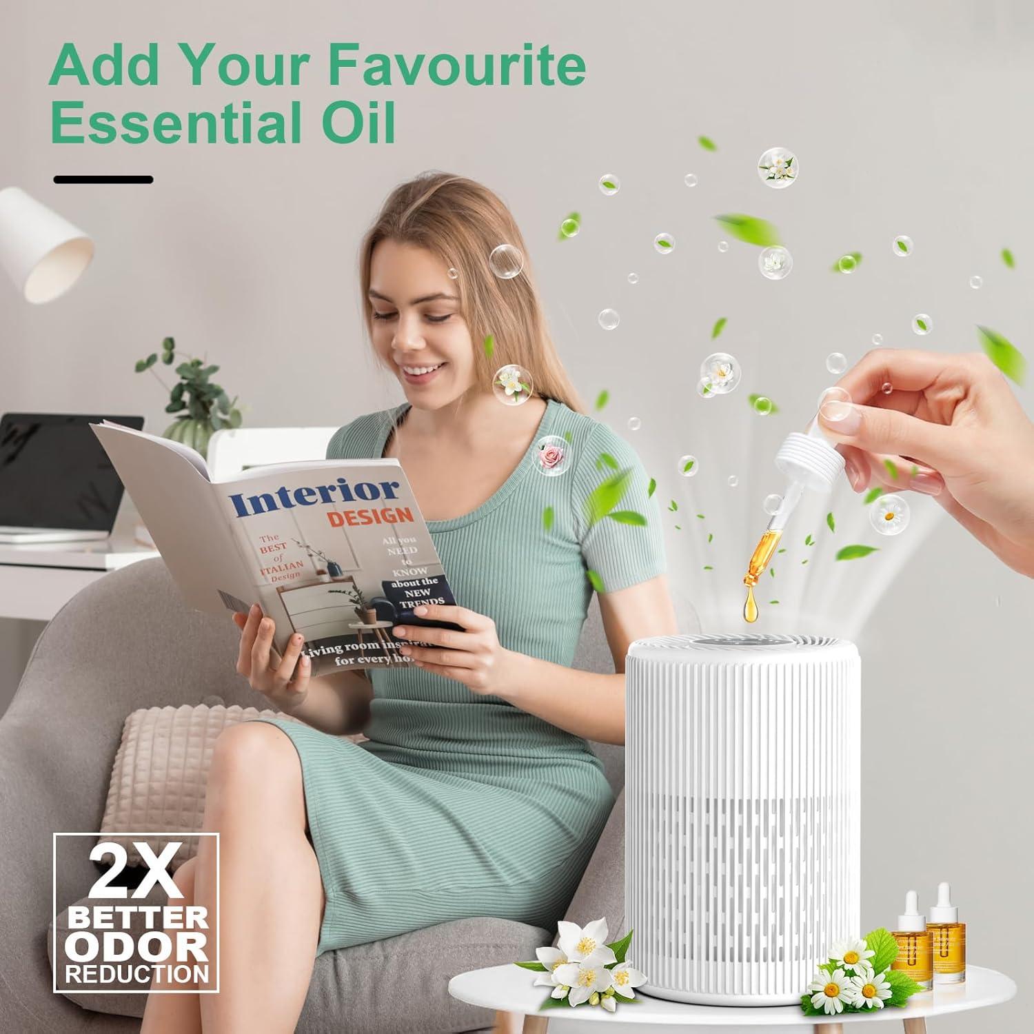 Purificador de Aire FRESHDEW H13 HEPA 121 m² Blanco