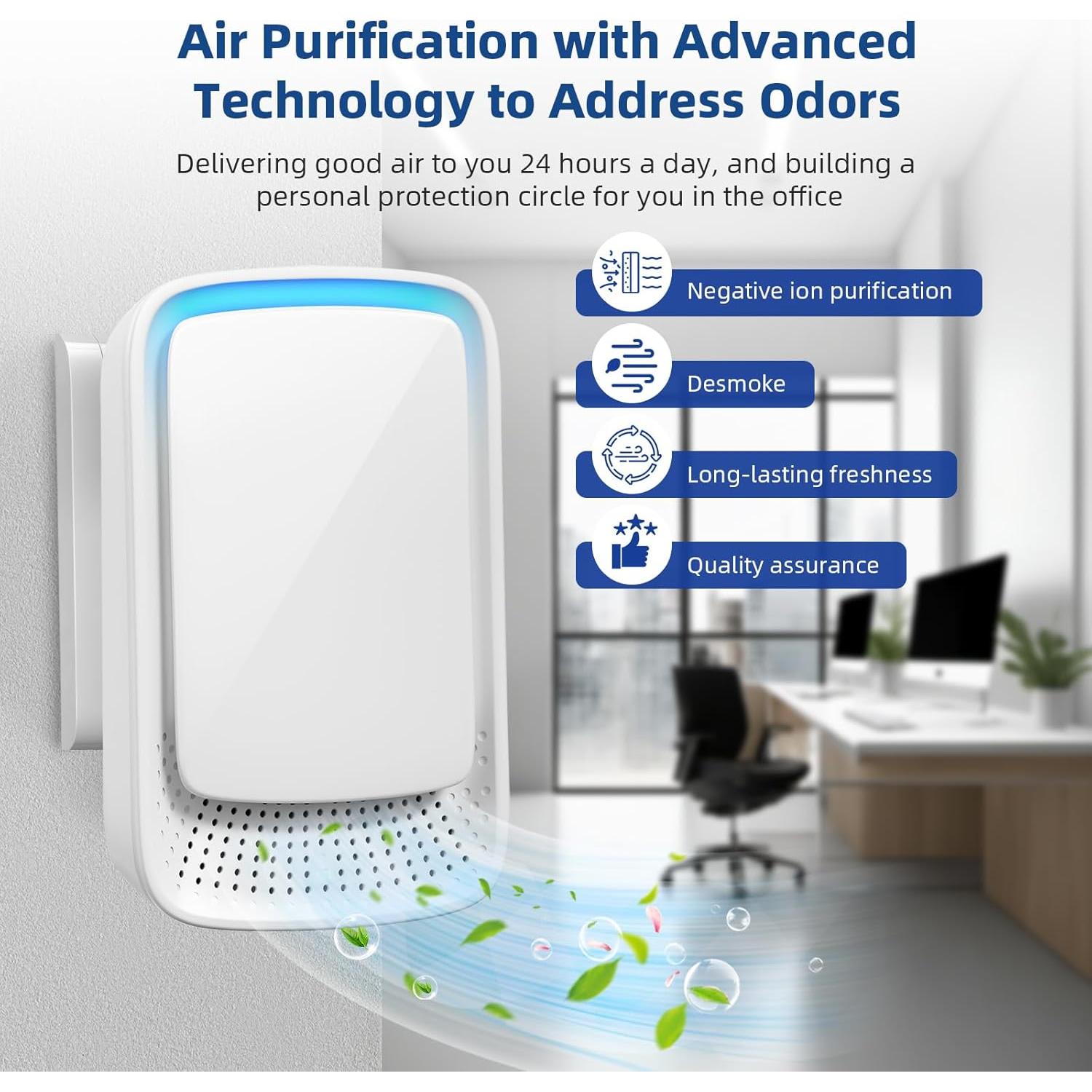 Ionizadores de Aire Enchufables 4 Unidades A0727US Blanco