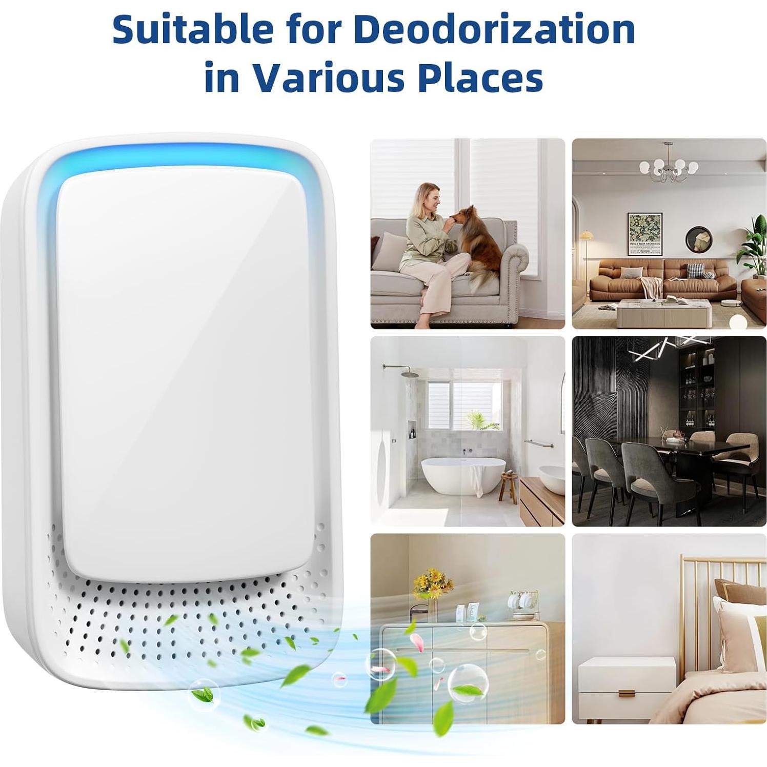 Ionizadores de Aire Enchufables 4 Unidades A0727US Blanco