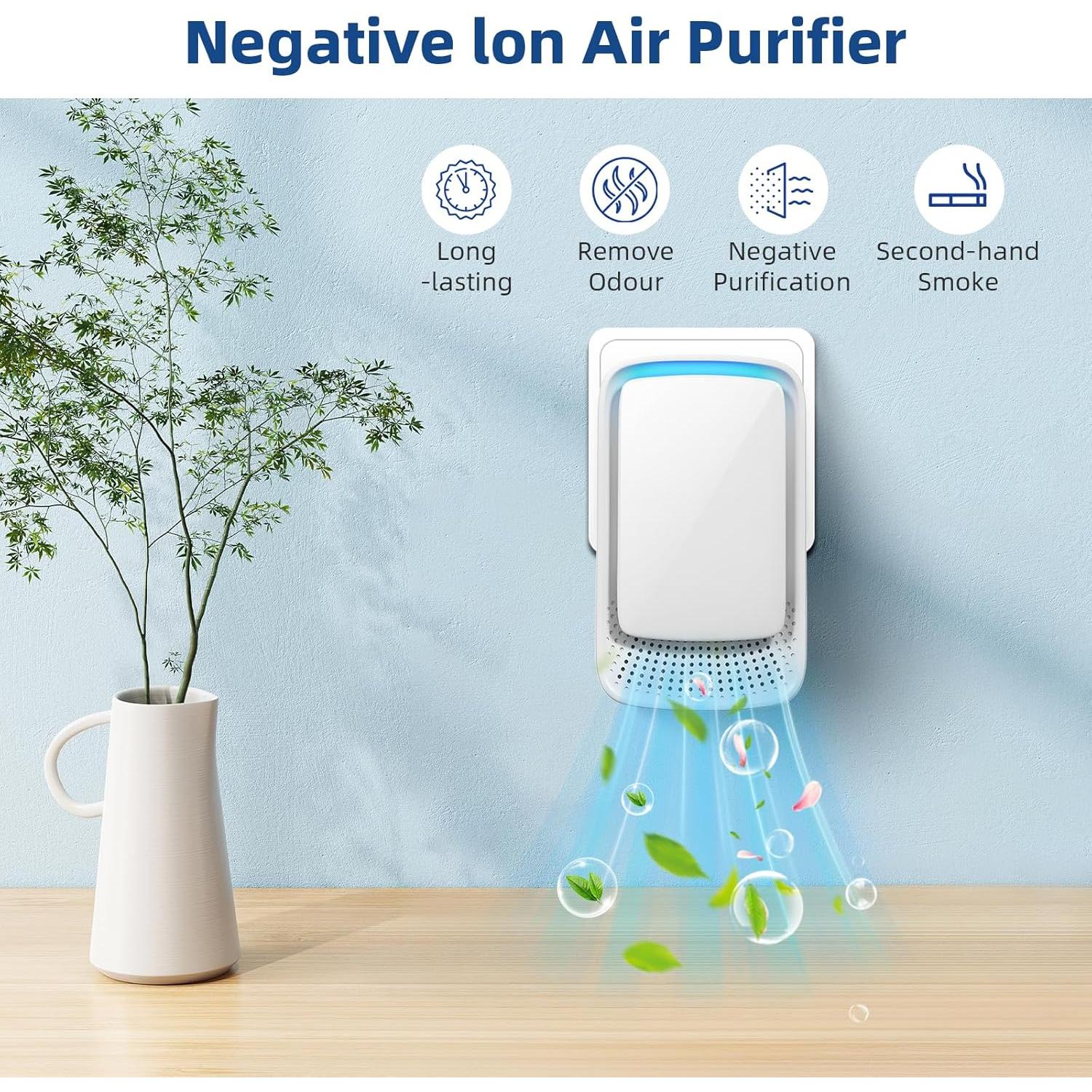 Ionizadores de Aire Enchufables 4 Unidades A0727US Blanco