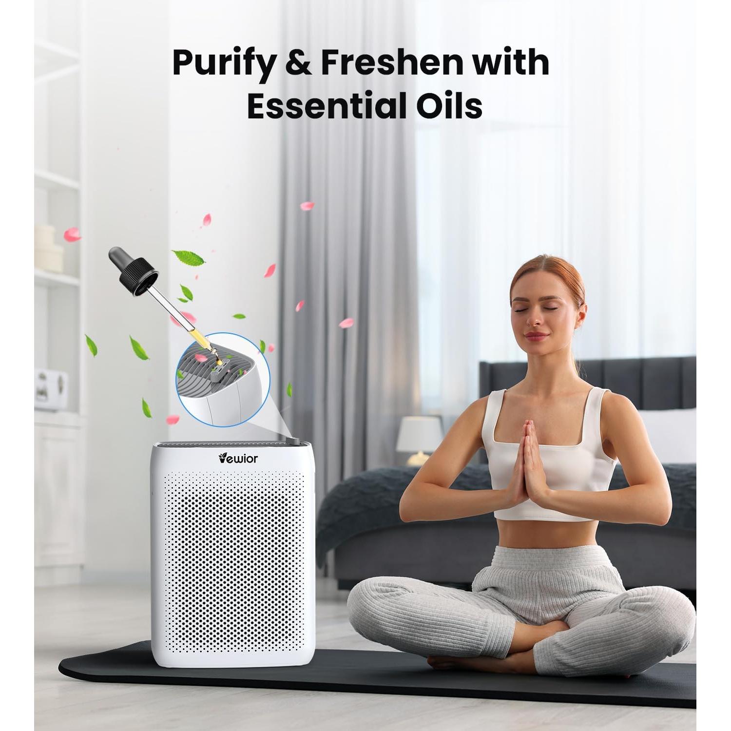 Purificador de Aire VEWIOR KJ300 H13 HEPA para Habitaciones Grandes