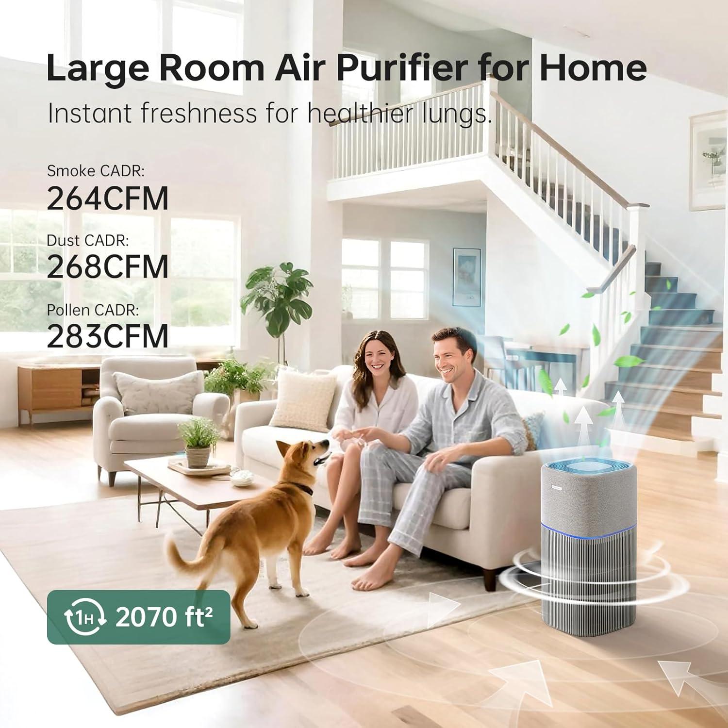 Purificador de Aire Provirtec AP-02 para Habitaciones Grandes