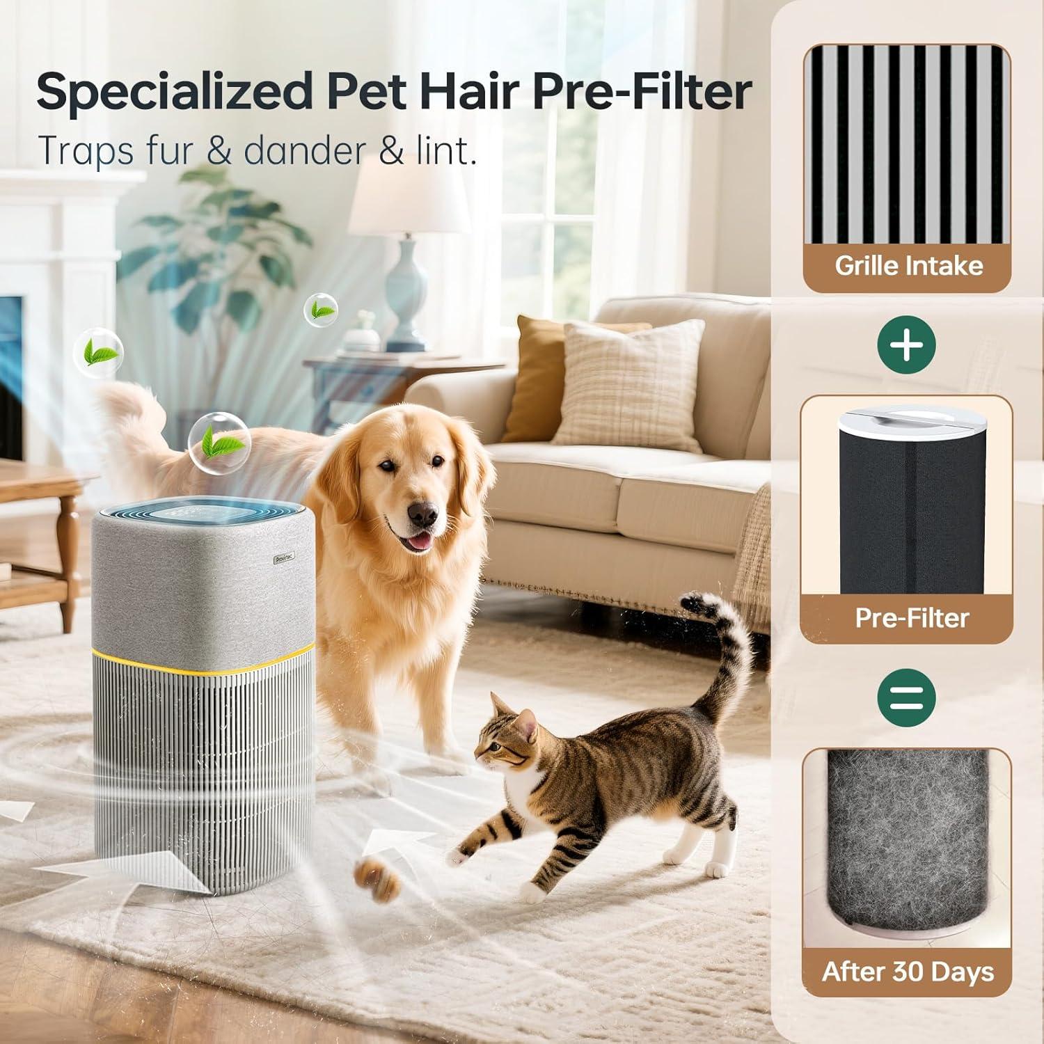 Purificador de Aire Provirtec AP-02 para Habitaciones Grandes