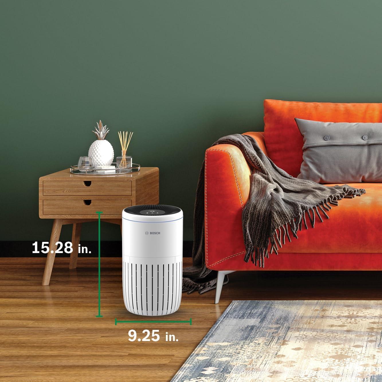 Purificador de Aire Bosch Aire 2000, 75 m², Filtro HEPA 3-en-1