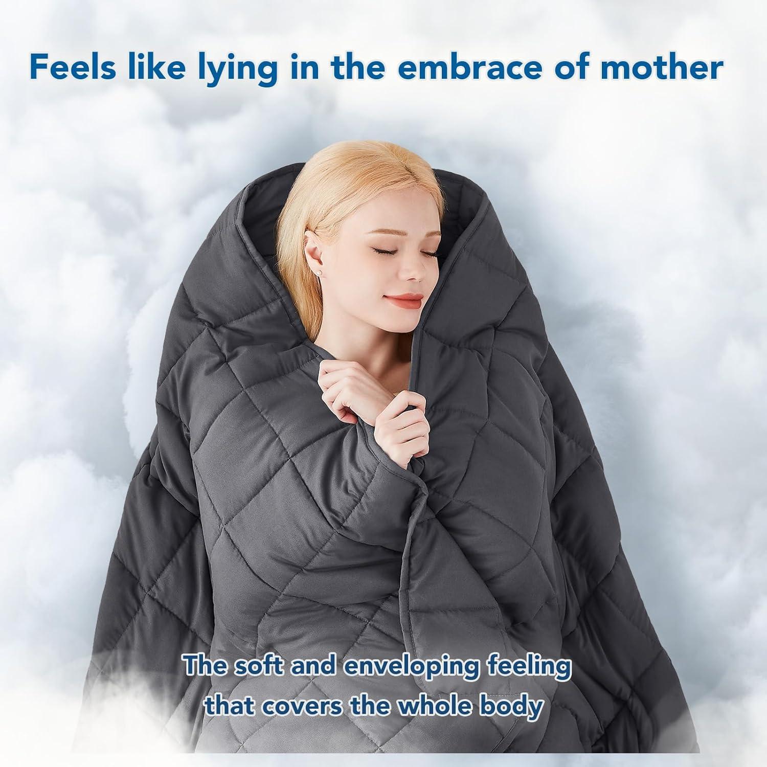 Manta con peso Topcee 9 kg 152x203 cm Queen Microfibra