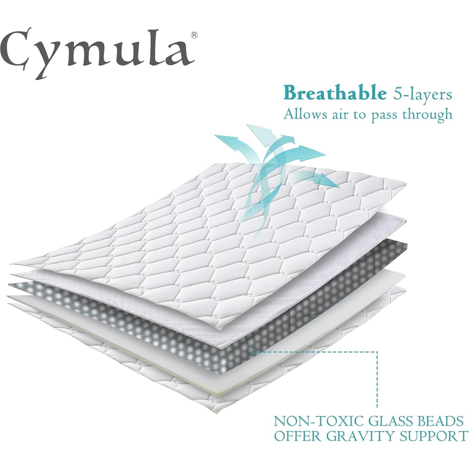 Manta con peso CYMULA 6.8kg 152x203cm Queen Gris Oscuro