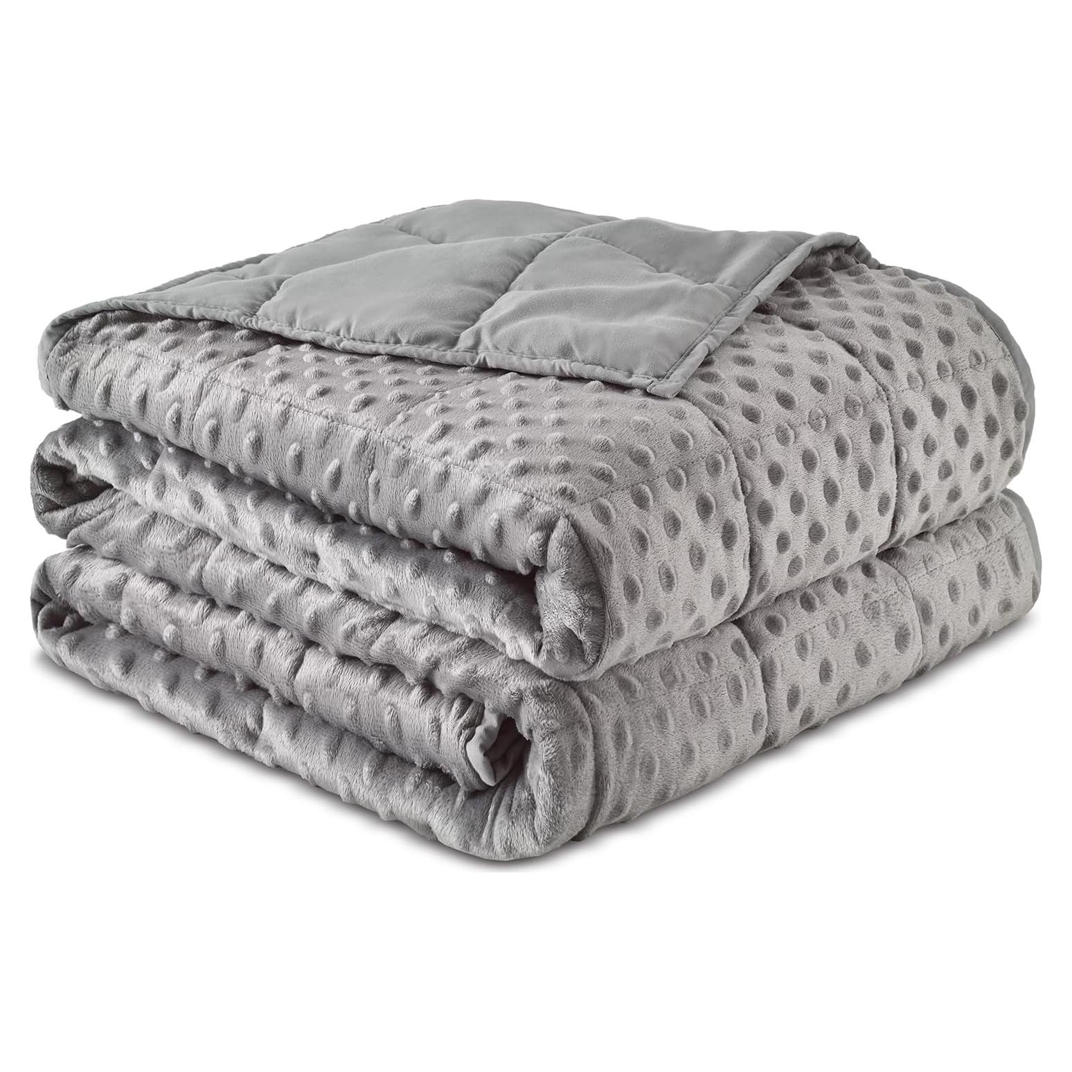 Manta Pesada Sivio 152x203cm Gris, Suave y Transpirable 6.8kg