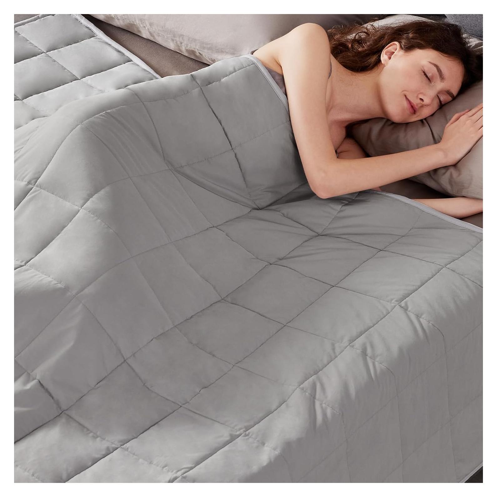 Manta con peso Anfie 80x87 cm 9.07 kg Gris Piedra