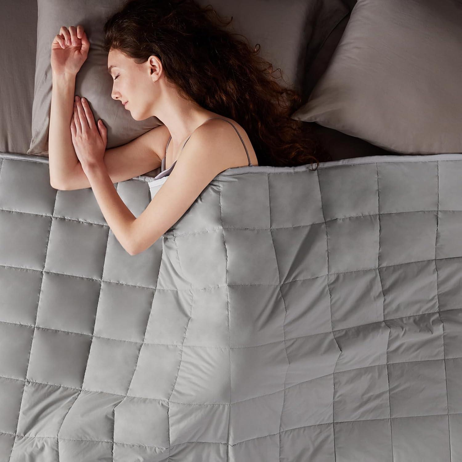 Manta con peso Anfie 80x87 cm 9.07 kg Gris Piedra