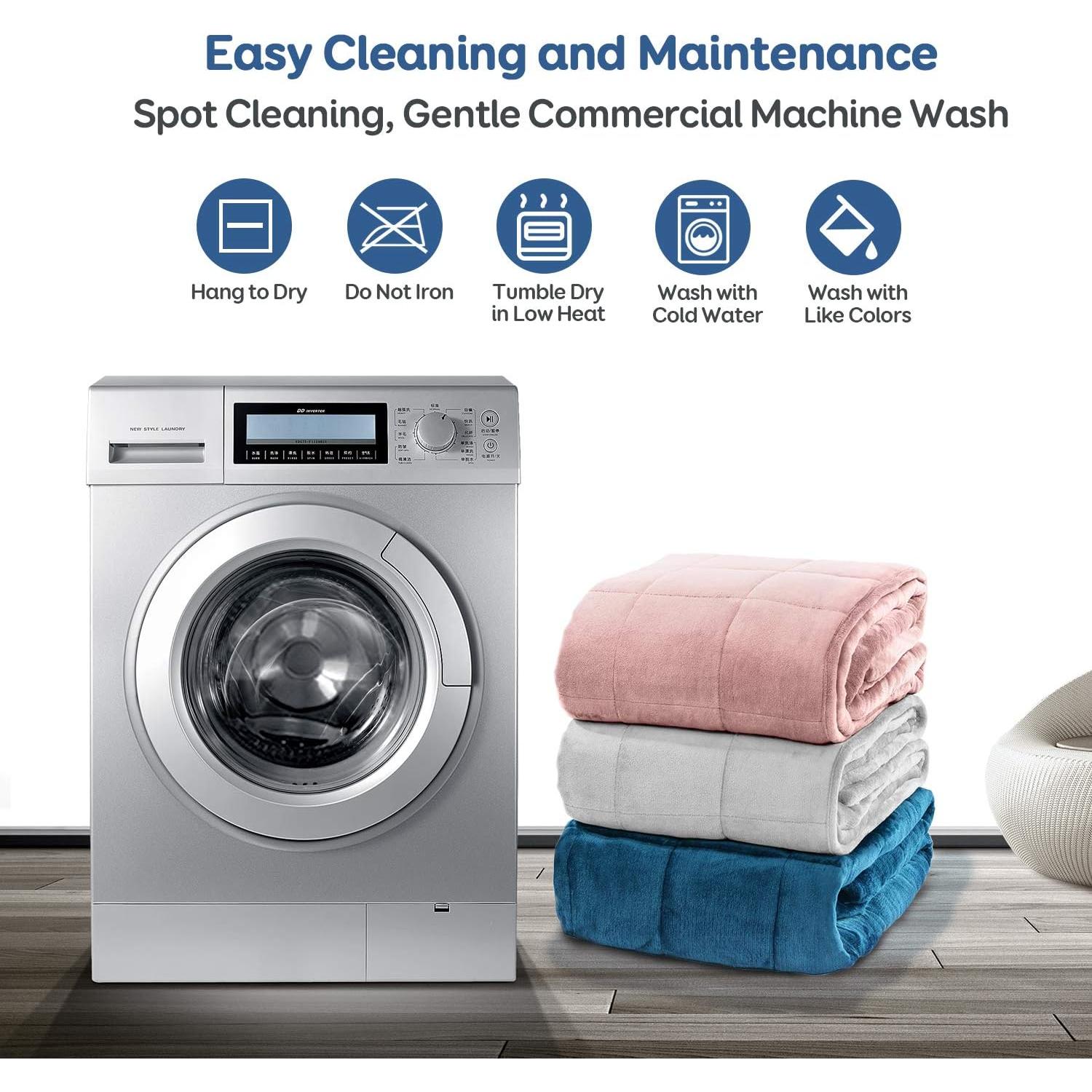 Manta con peso Cottonblue 6.8kg Sherpa 152x203cm Rosa