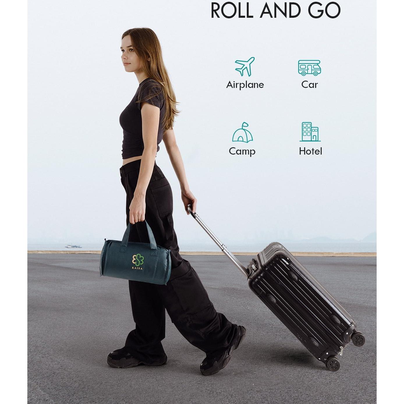 Manta con peso Kaisa 3.2 kg 104x135 cm Verde Terciopelo