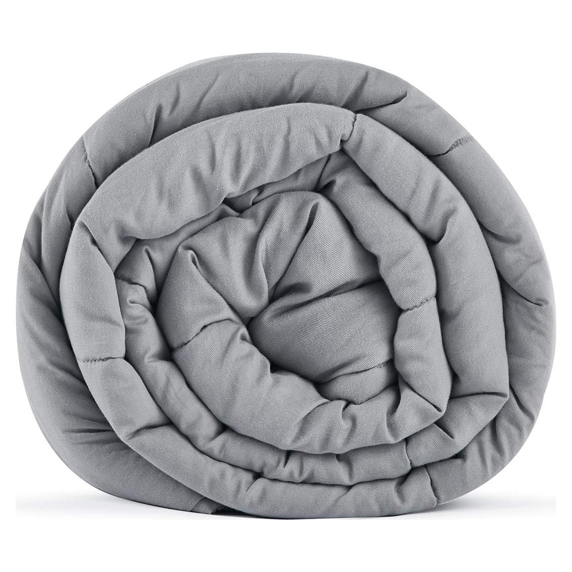 Manta con Peso TONGDADA 101.6x152.4cm 3.2kg Algodón Gris Claro