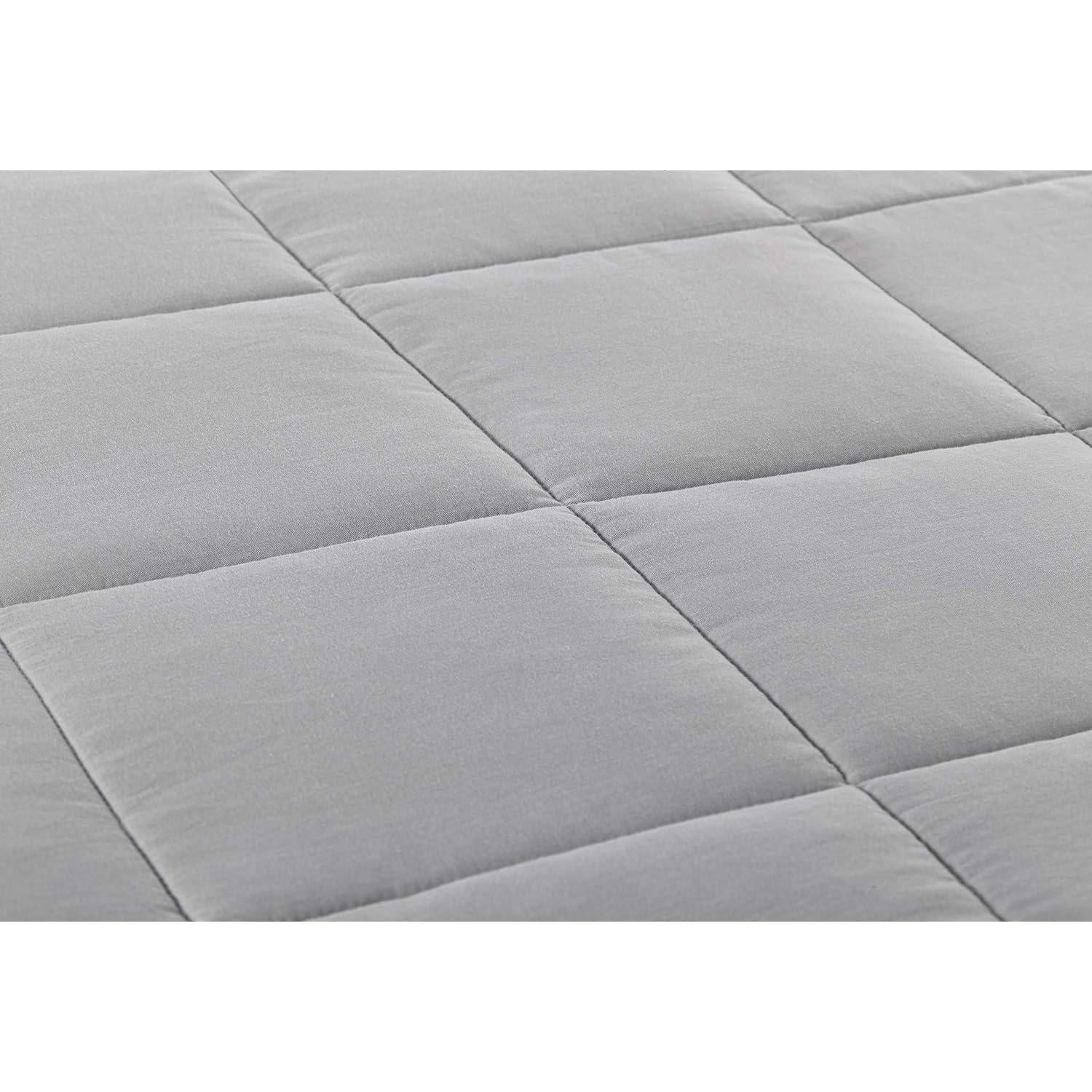 Manta con Peso TONGDADA 101.6x152.4cm 3.2kg Algodón Gris Claro