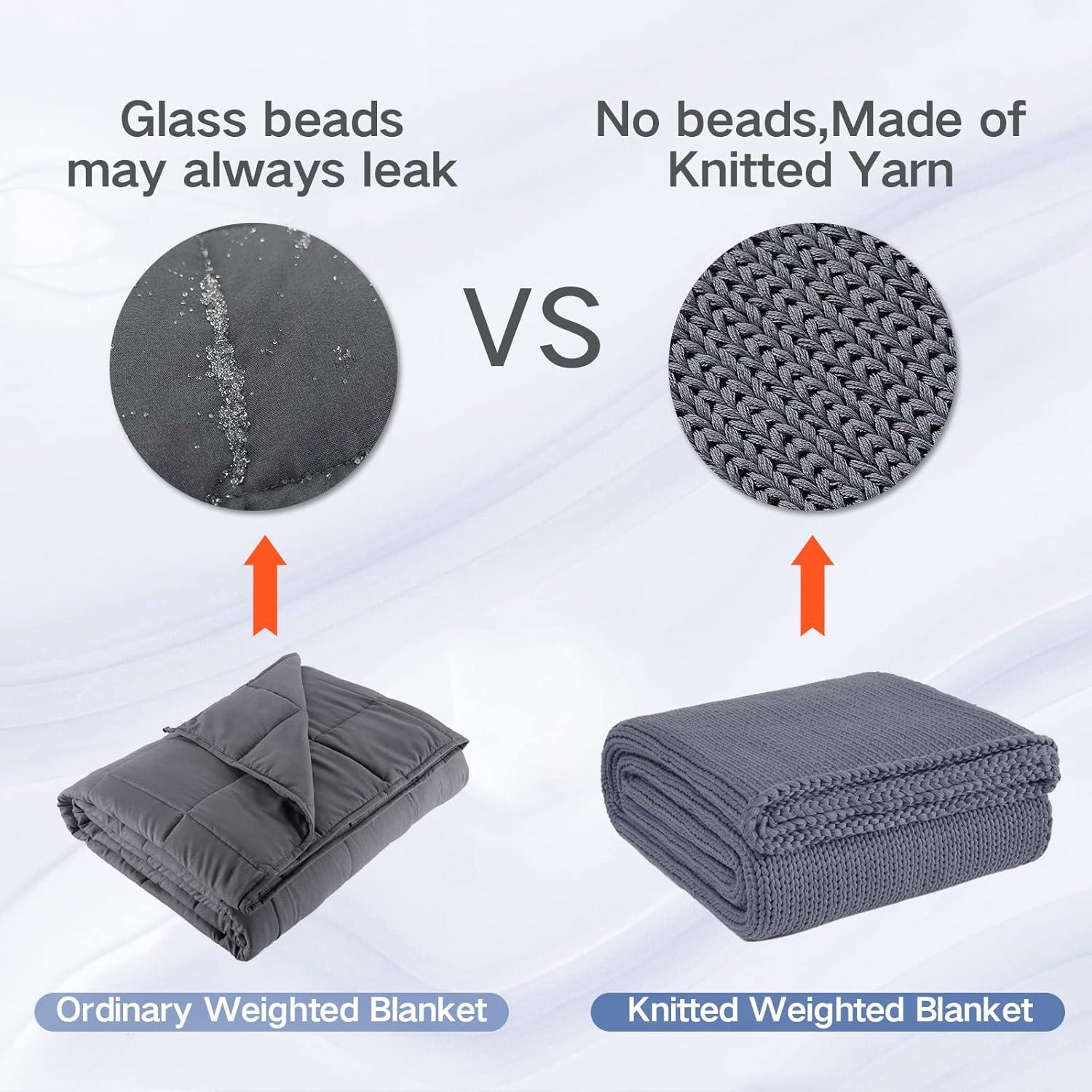 Manta con peso Guohaoi 152x203cm Gris claro 6.8kg