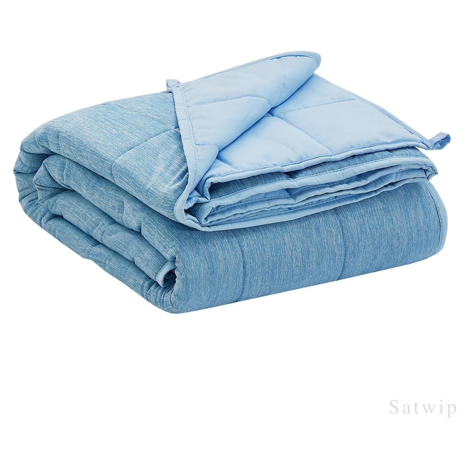 Manta con peso enfriadora Satwip 121.9 x 182.9 cm Azul
