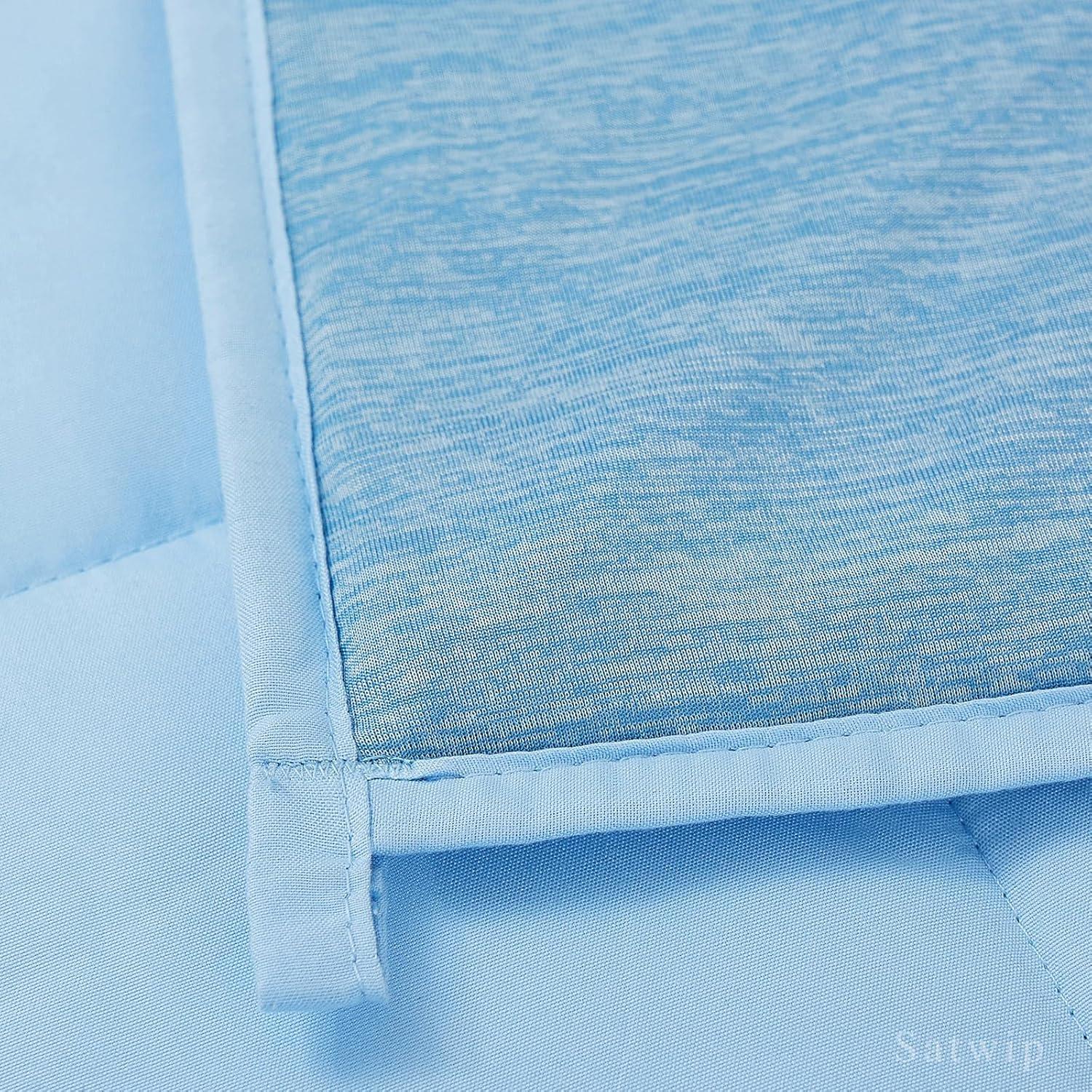 Manta con peso enfriadora Satwip 121.9 x 182.9 cm Azul