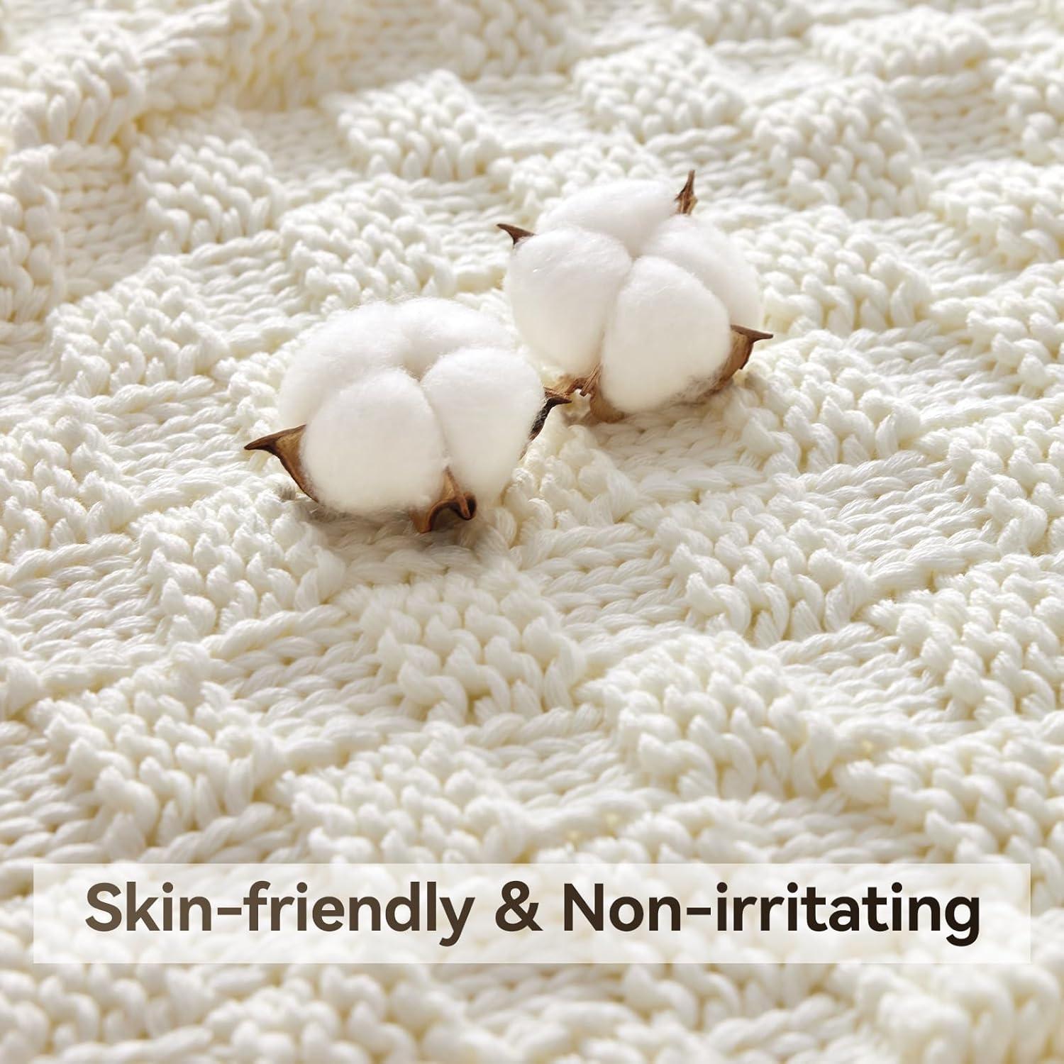 Manta con peso Wellfeel 121.92x182.88 cm 5.44 kg Blanca