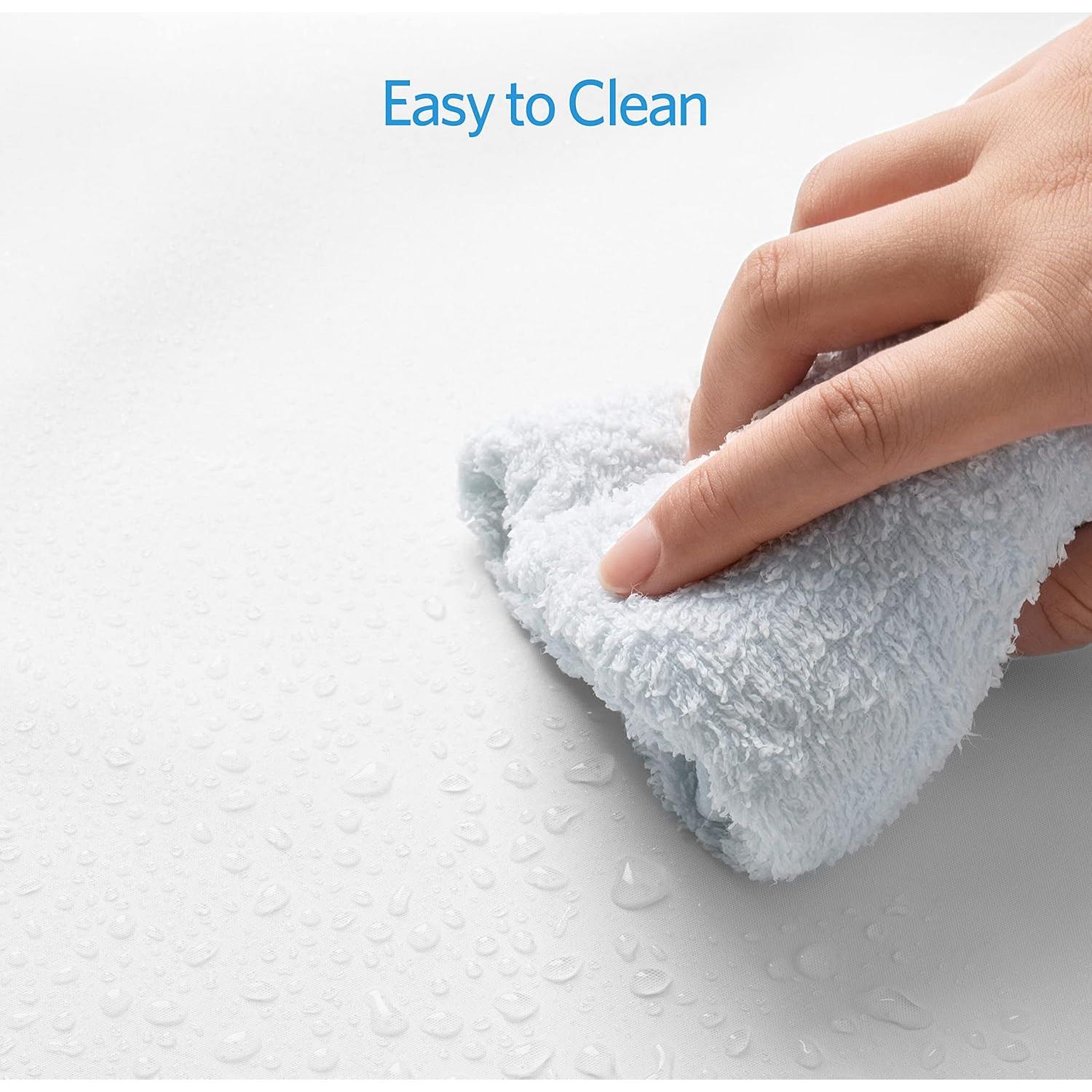 Forro de Ducha Transparente EHZNZIE 1.83x1.83m Impermeable PEVA