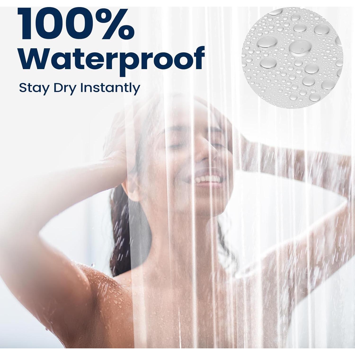 Forro de Ducha Impermeable Downluxe PEVA 182.88 cm Transparente