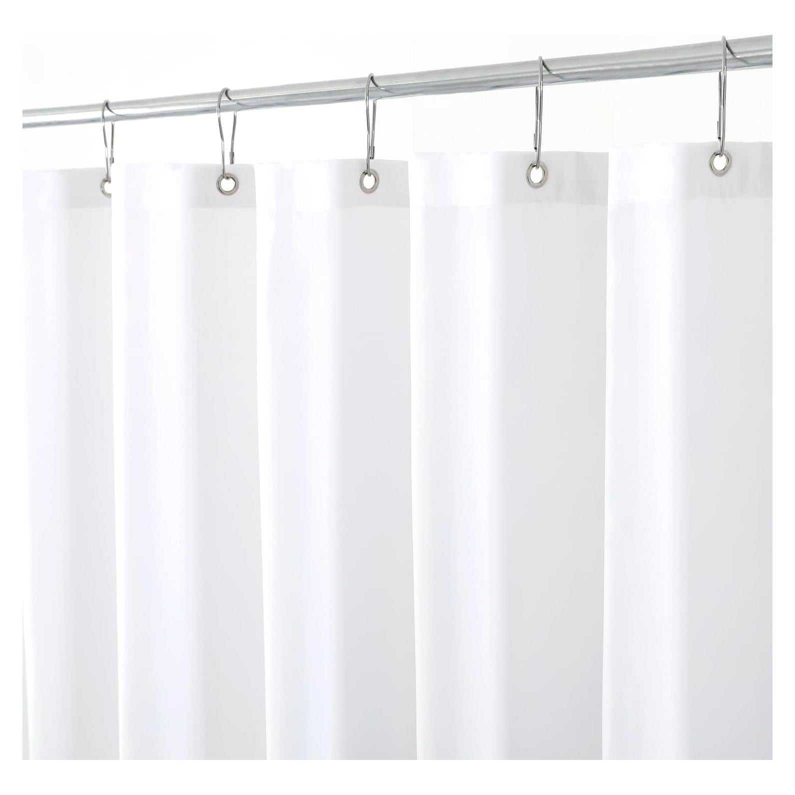 Cortina de Ducha de Tela Blanca Biscaynebay 182.88 cm x 182.88 cm